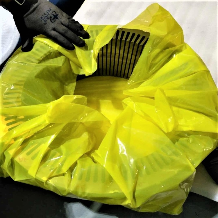 Yellow Volatile Corrosion Inhibitor Storage VCI Bag