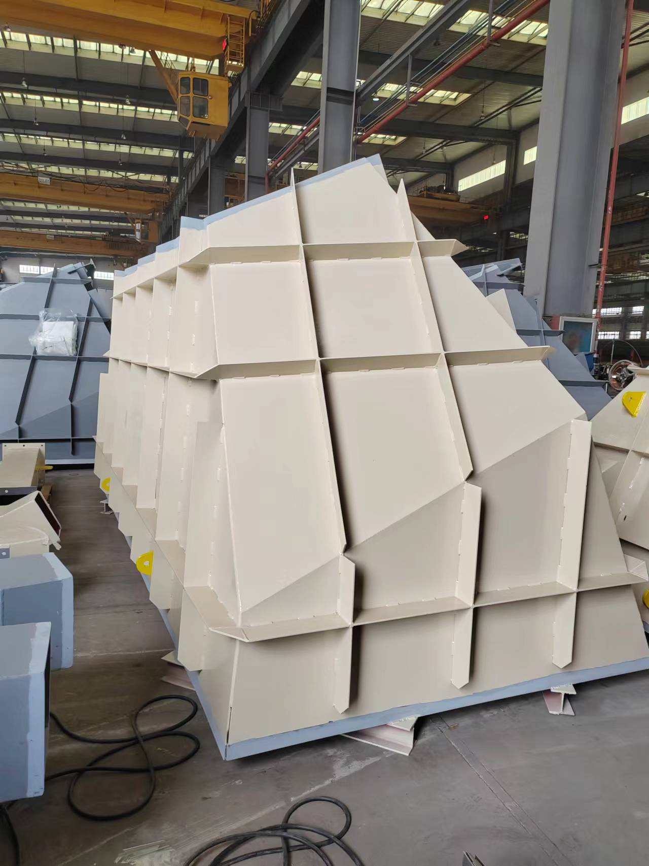 Shrink film package for heavy equipment 